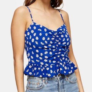 Daisy Ruffled Crop Cami
